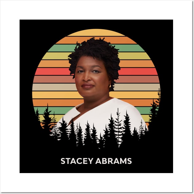 retro stacey abrams Wall Art by neira